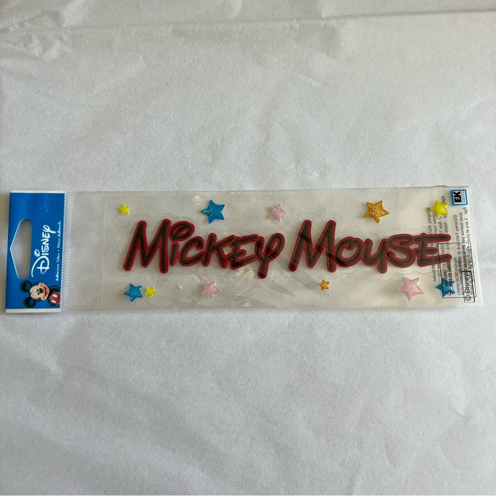 NWT Disney EK Success Mickey Mouse Title Dimensional Sticker Set